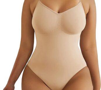 SHAPERX Bodysuit for Women Tummy Control Shapewear Seamless Sculpting Thong Body Shaper Tank Top
