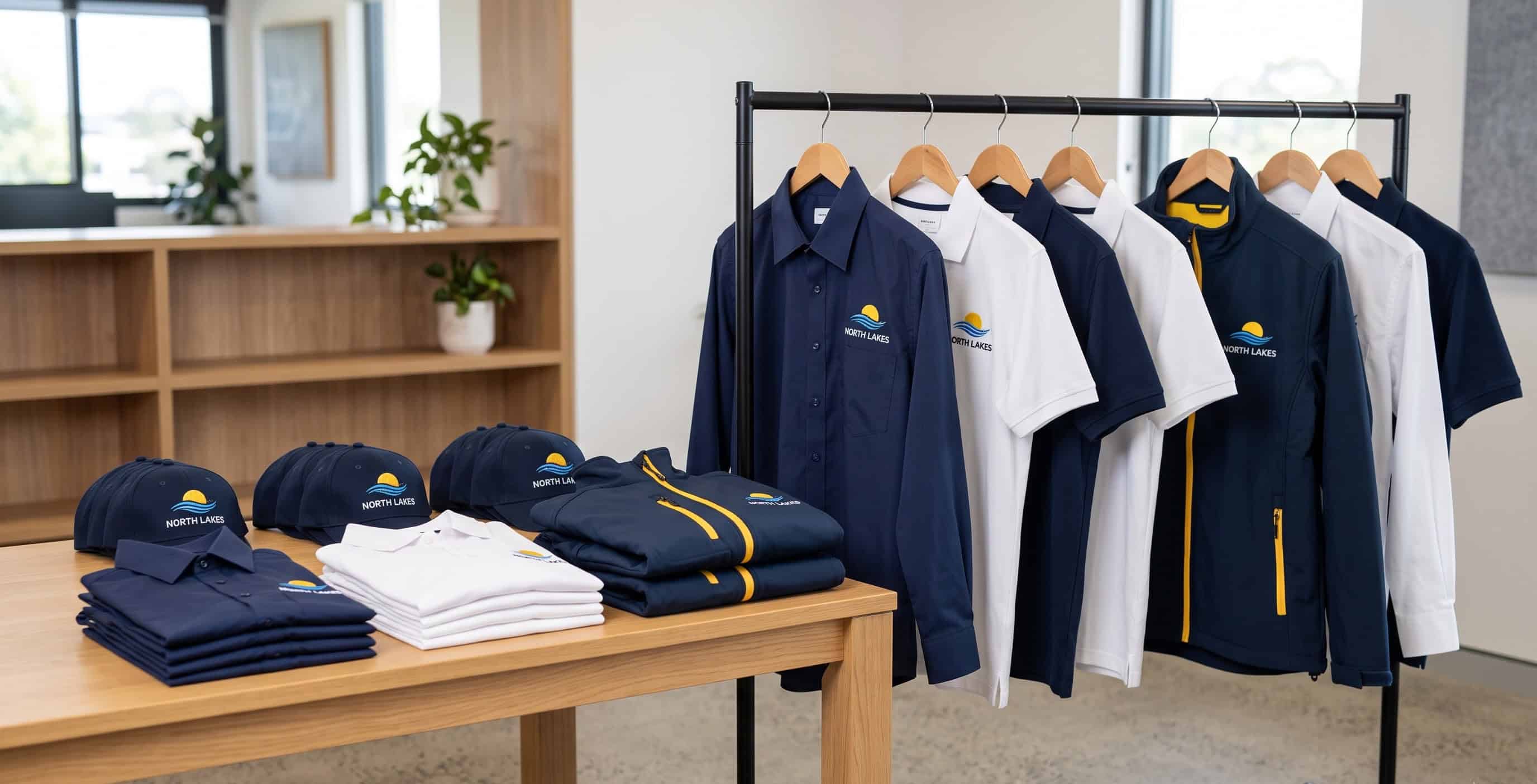Branded polos and caps for a Brisbane northside business