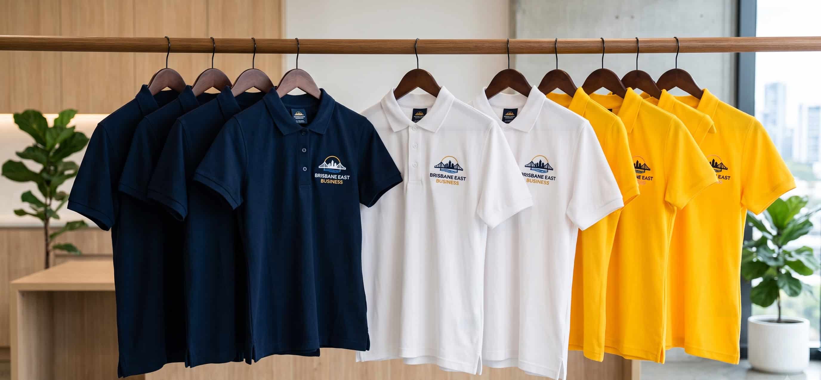 Branded polos for a Brisbane east business