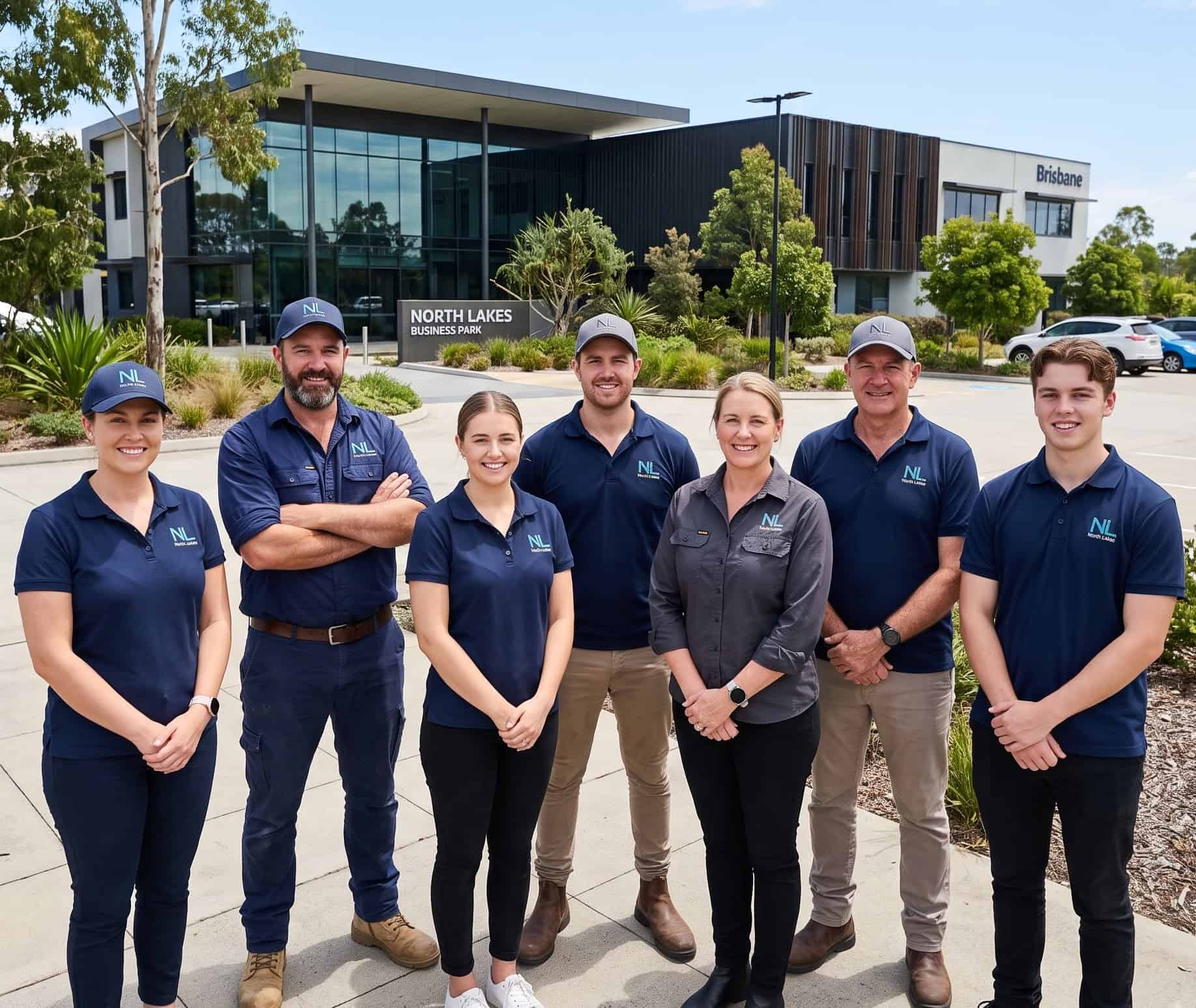 Branded polos and caps for a Brisbane northside business