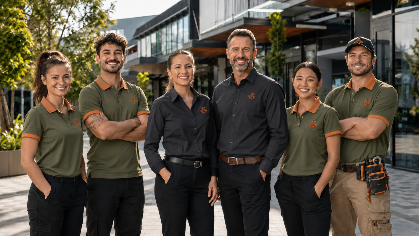 Branded workwear and polos for a Capalaba business