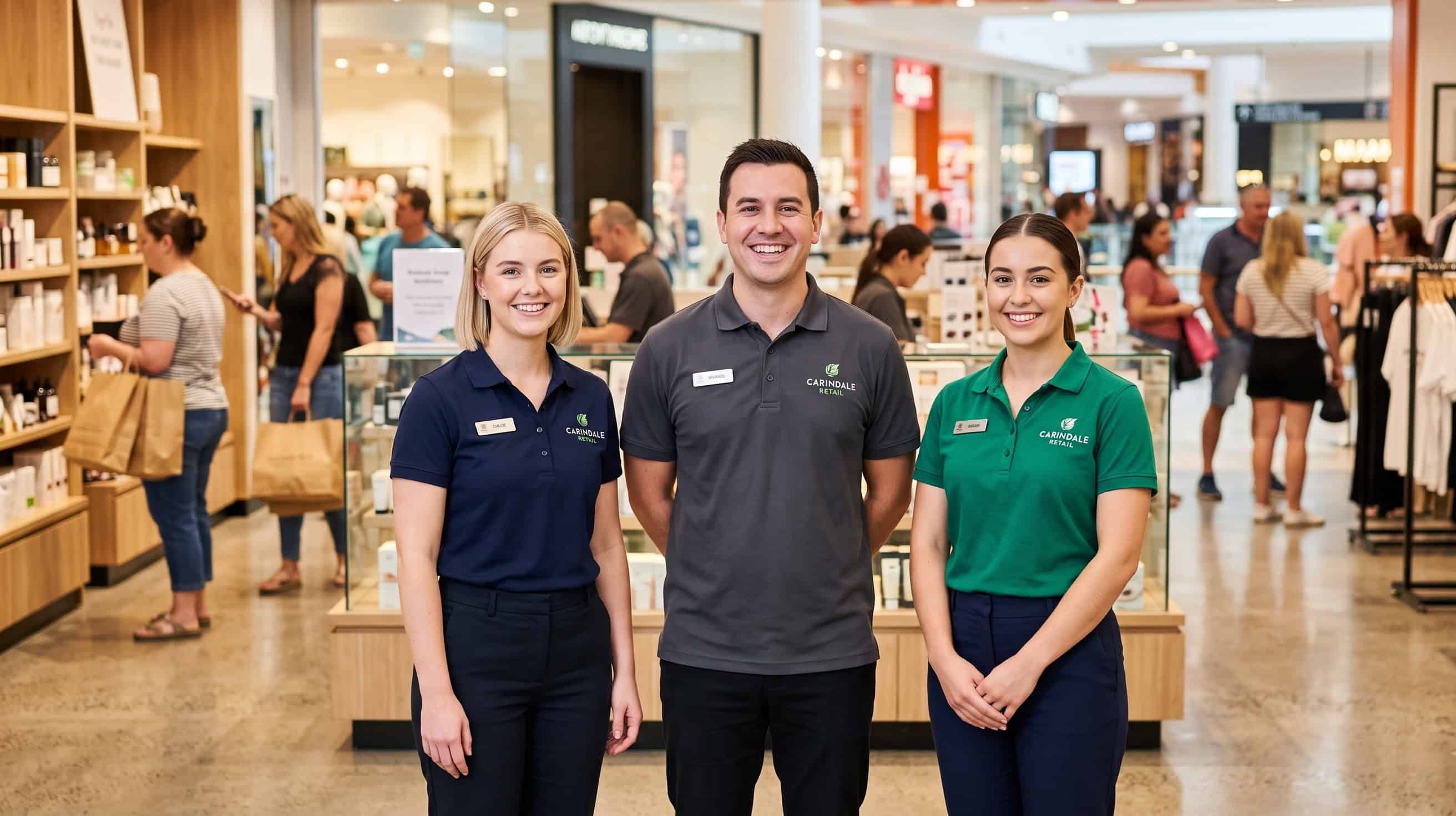 Branded polos for a Carindale retail business