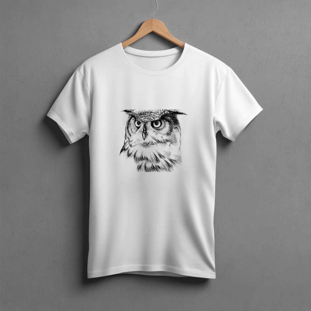Wise Owl Sketch Graphic T-Shirt — Tees