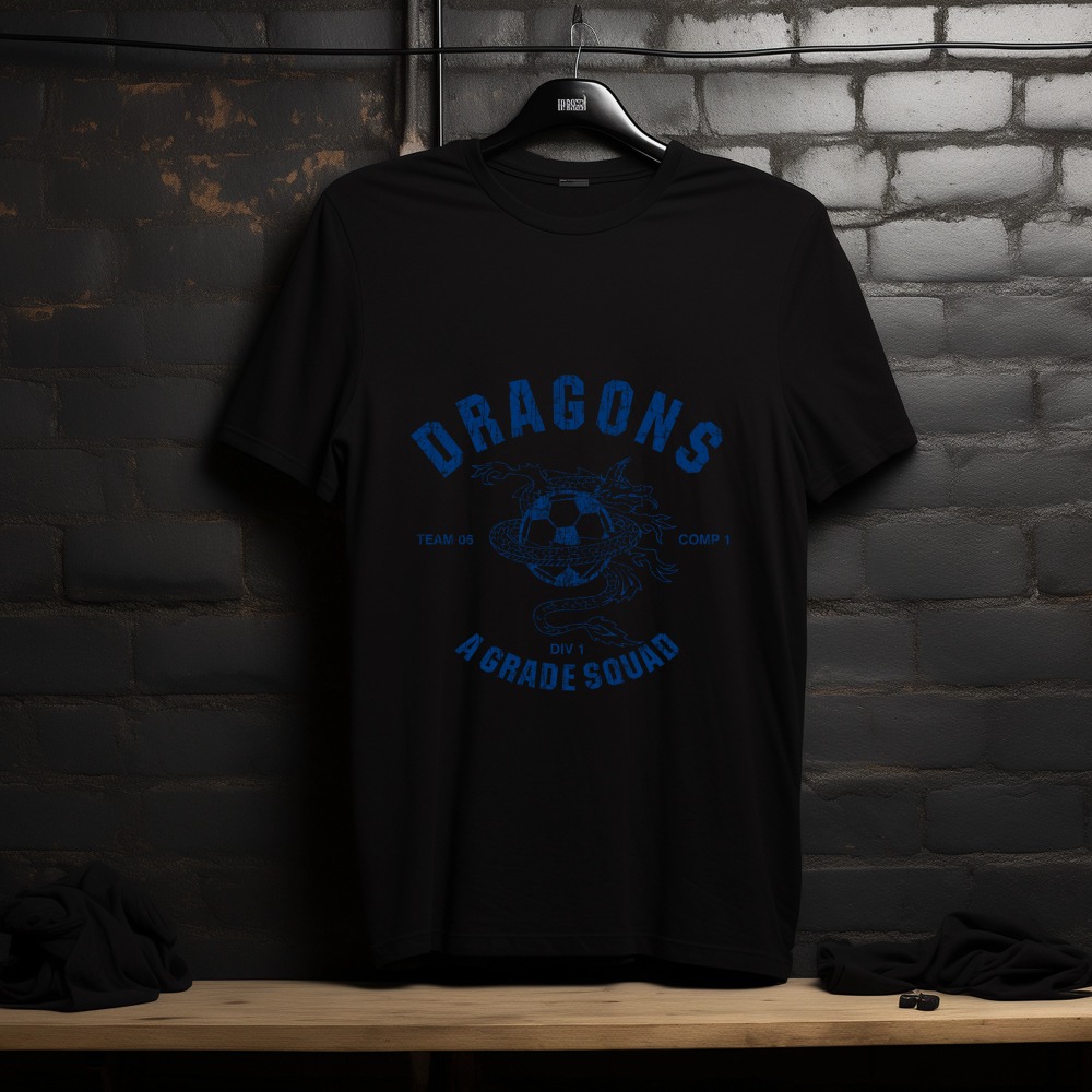 Dragons A Grade Squad Football Graphic T-Shirt — Tees