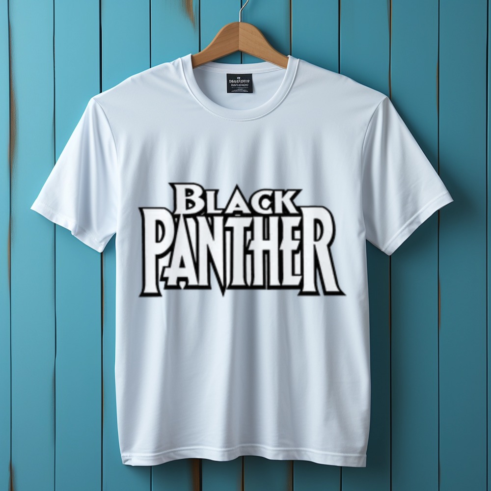 Men's Black Panther Inspired Typography T-Shirt — Tees