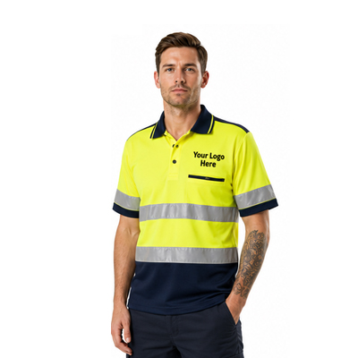 Men's Premium Hi-Vis Work Polo — Polos