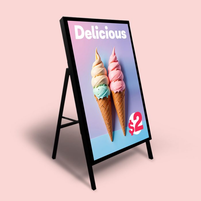 Outdoor LED A-Frame with Magnetic Light Box