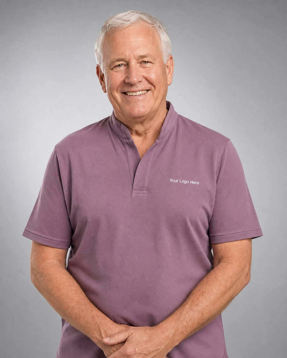 Mauve Aged Care Polo — Polos