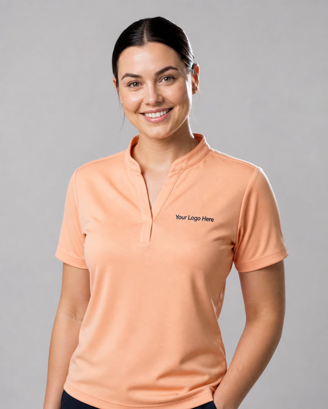 Peach Aged Care Polo — Polos