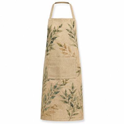 Botanical Linen-Style Apron — Aprons
