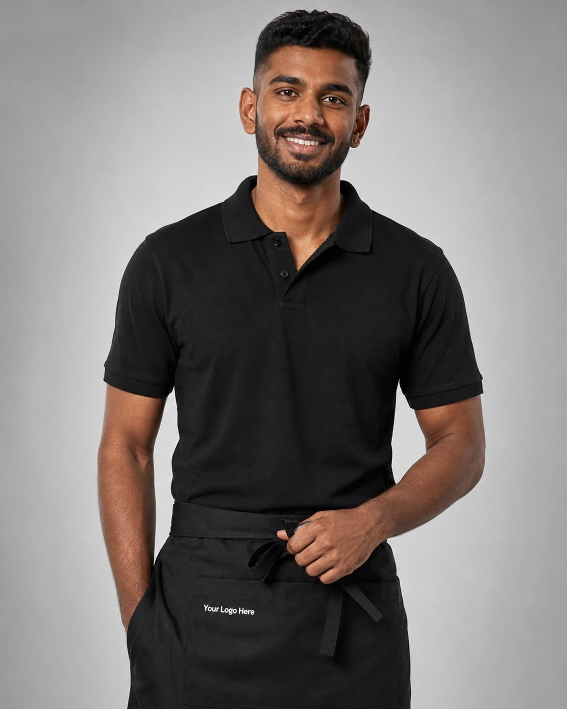 Black Waist Apron – Men — Aprons