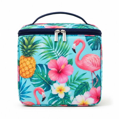 Tropical Print Insulated Lunch Bag — Bags