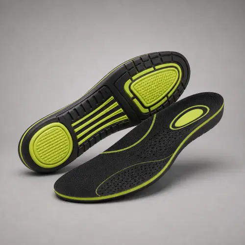 Black & Lime Anti-Fatigue Work Insoles — Socks & Insoles