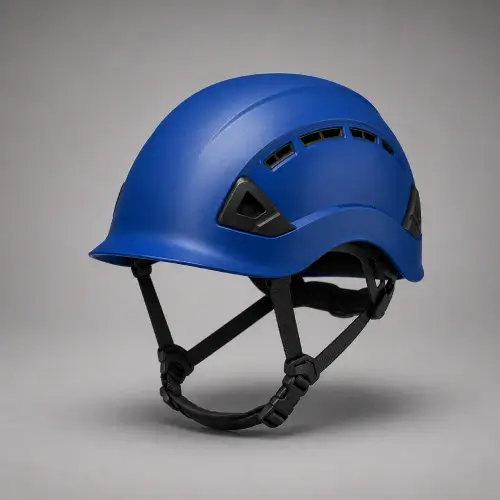 Blue Climbing-Style Safety Helmet — Head Protection
