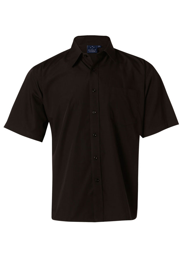 Men’s Poplin Short Sleeve Business Shirt — Corporate