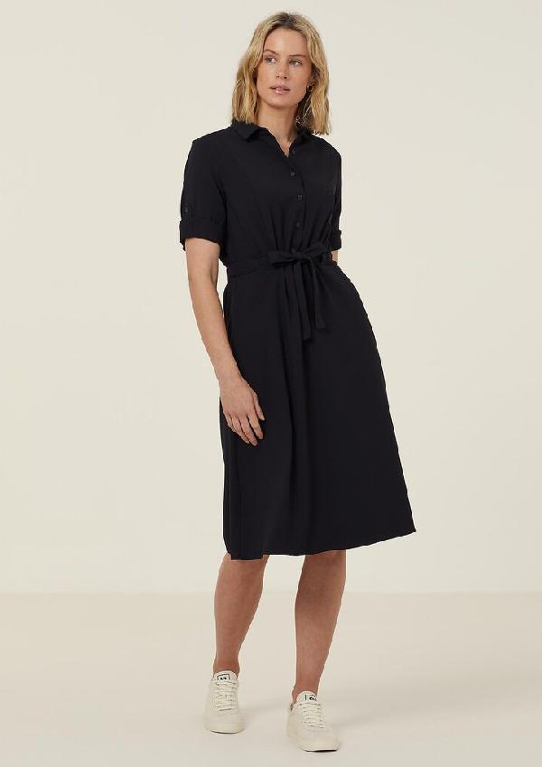 Heavy Stretch Georgette Shirt Dress — Corporate