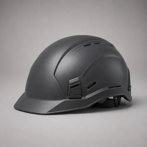 Charcoal Industrial Safety Helmet — Head Protection