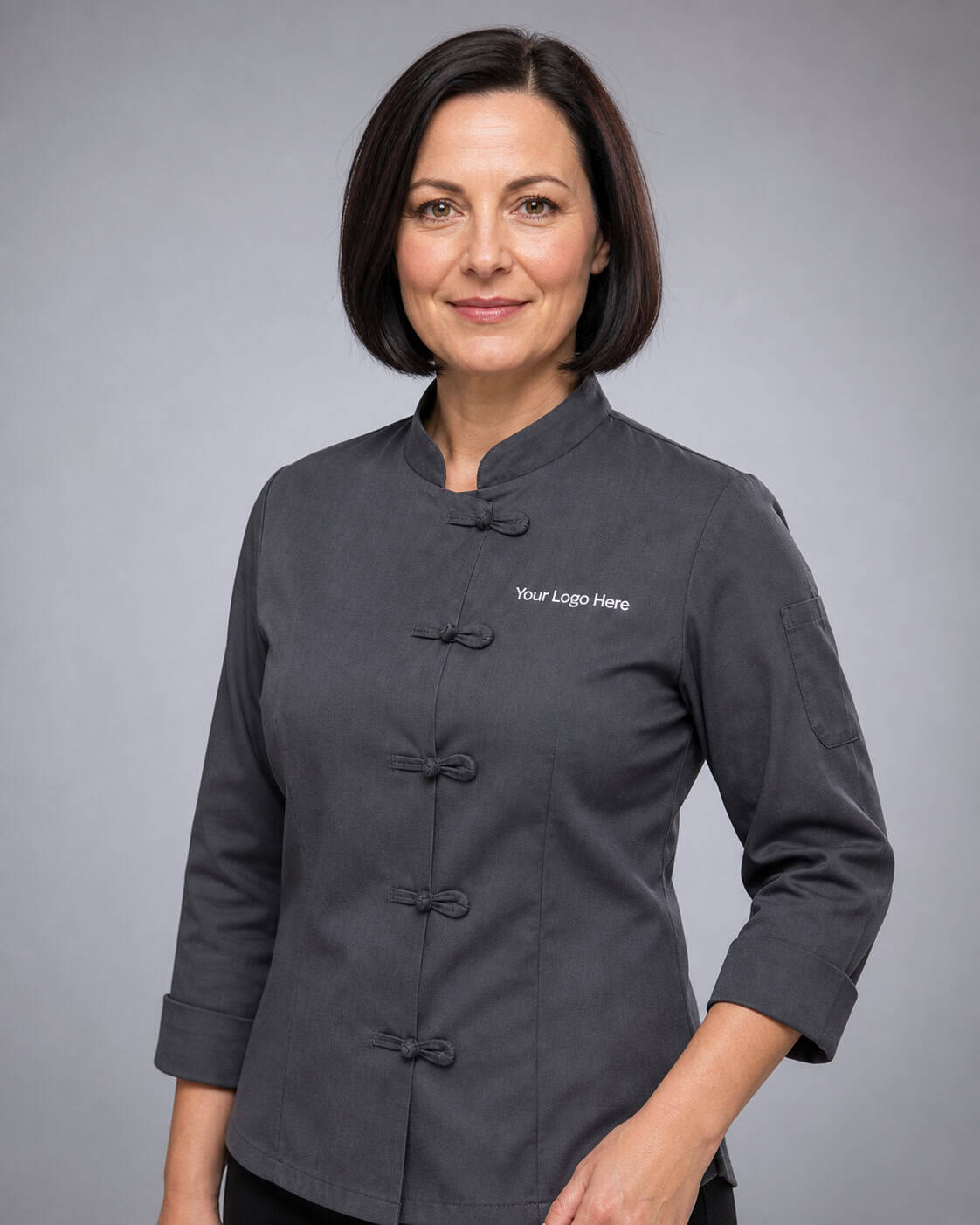 Charcoal Modern Chef Jacket – Women — Chef Wear