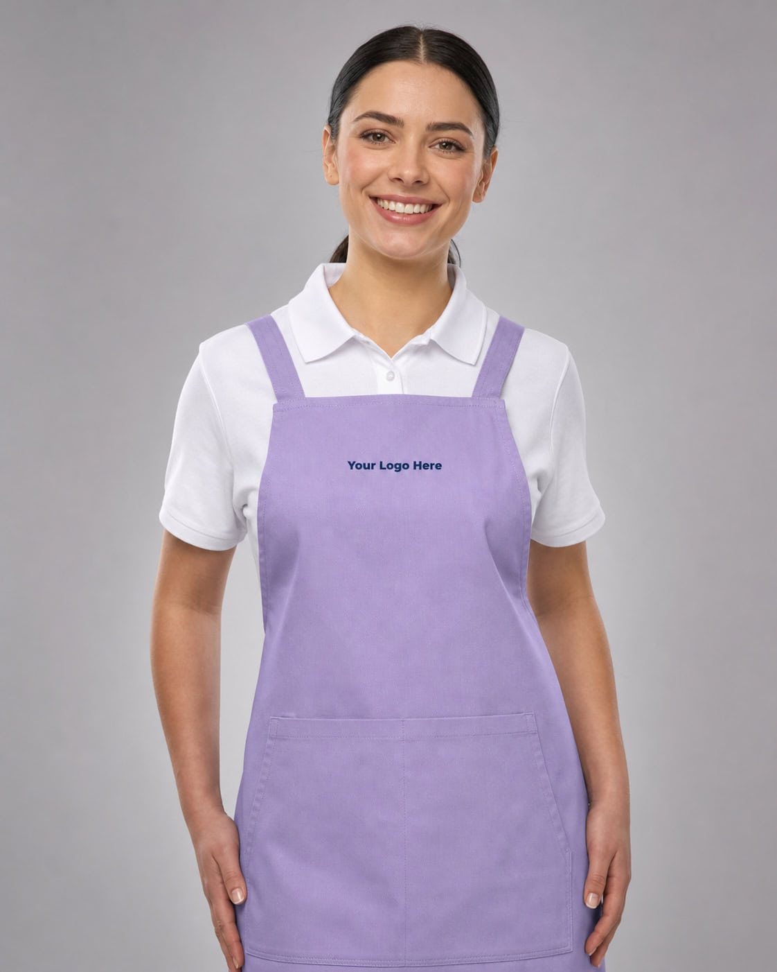 Lilac Childcare Bib Apron – Women — Aprons