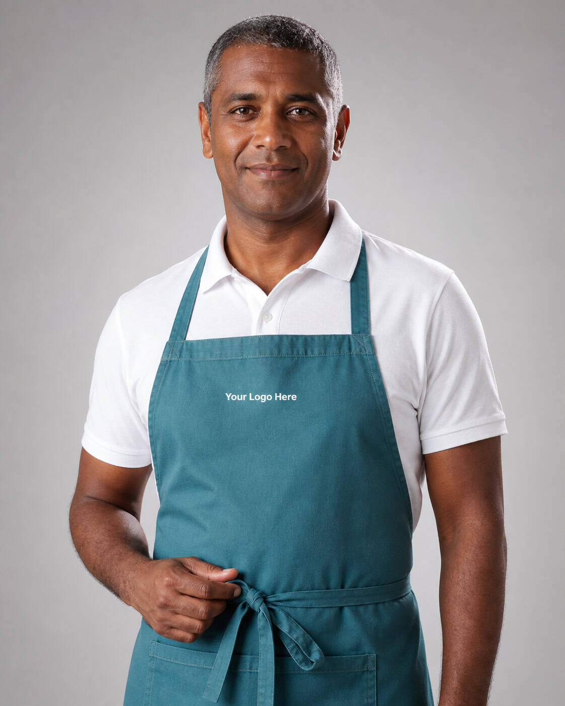 Teal Childcare Bib Apron – Men — Aprons