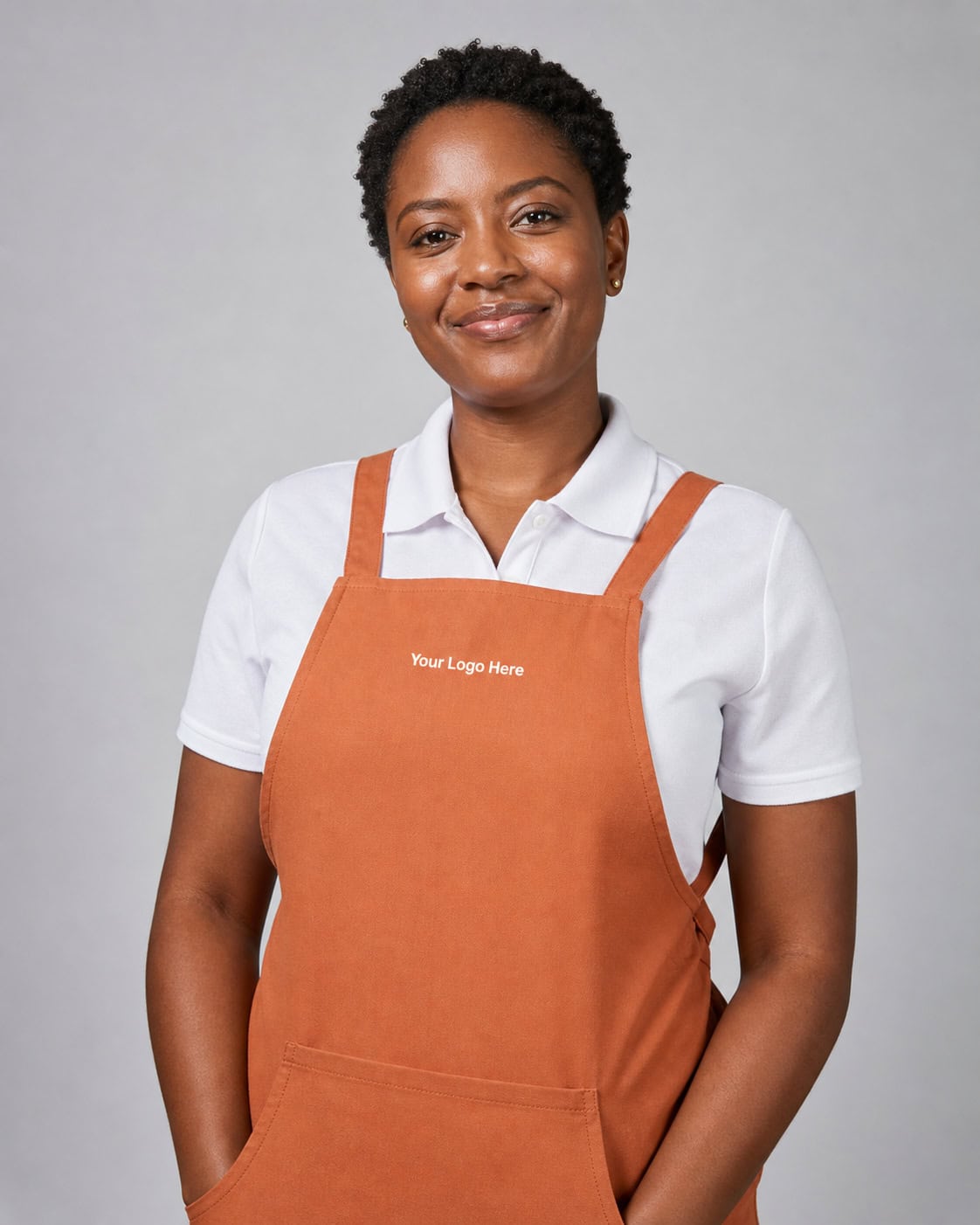 Burnt Orange Childcare Apron – Women — Aprons