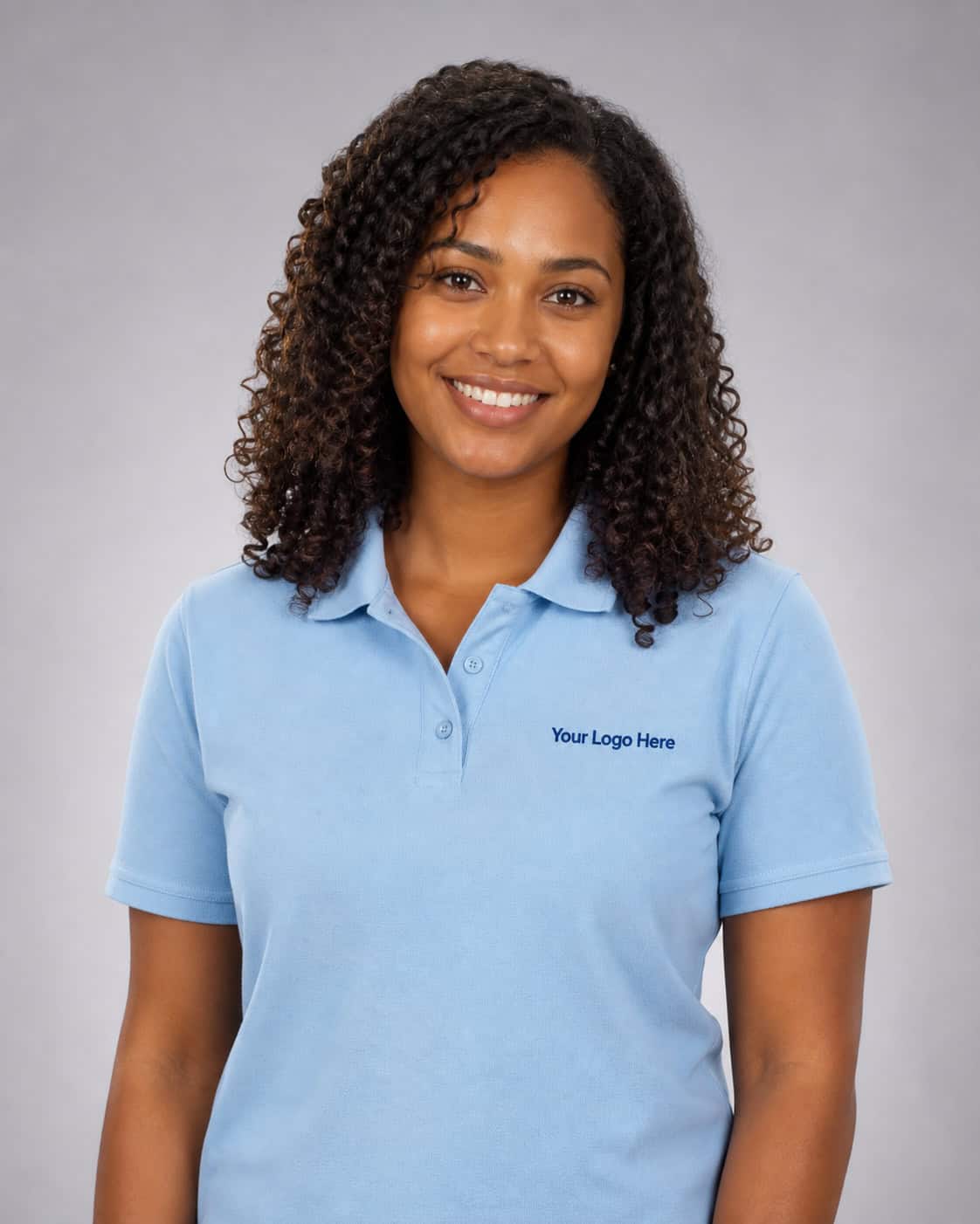 Sky Blue Childcare Polo – Women — Polos