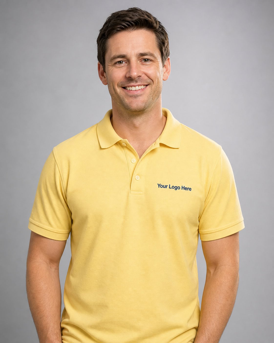 Sunshine Yellow Childcare Polo – Men — Polos