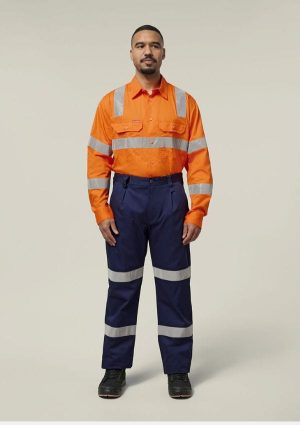 Double Hoop Tape Cotton Drill Pant — Bottom