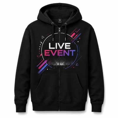 Live Event Zip Hoodie — Event Merch