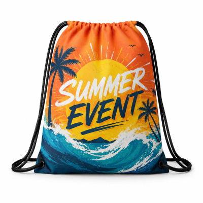 Summer Event Drawstring Bag — Event Merch