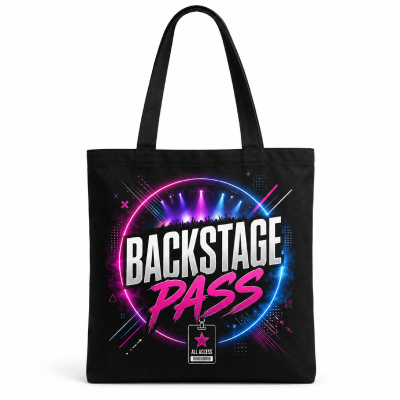 Backstage Pass Tote Bag — Event Merch