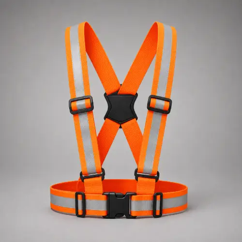Fluorescent Orange Reflective Safety Harness — Hi-Vis Accessories