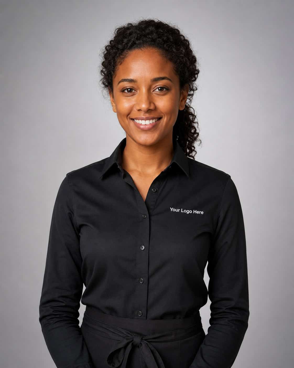 Black Tailored Front-of-House Shirt – Women — Front of House Shirts