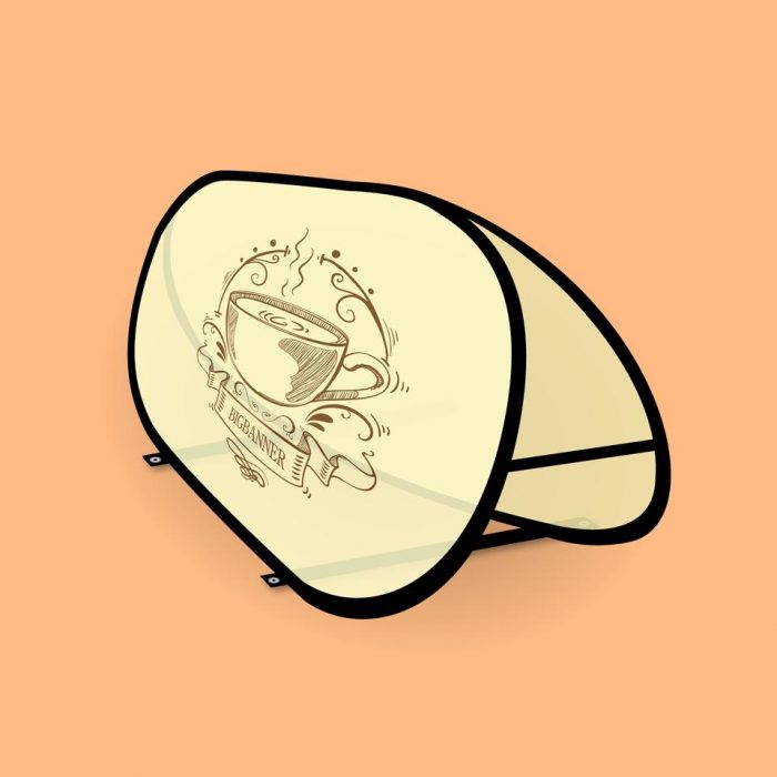 Outdoor Oval Pop Out Banner