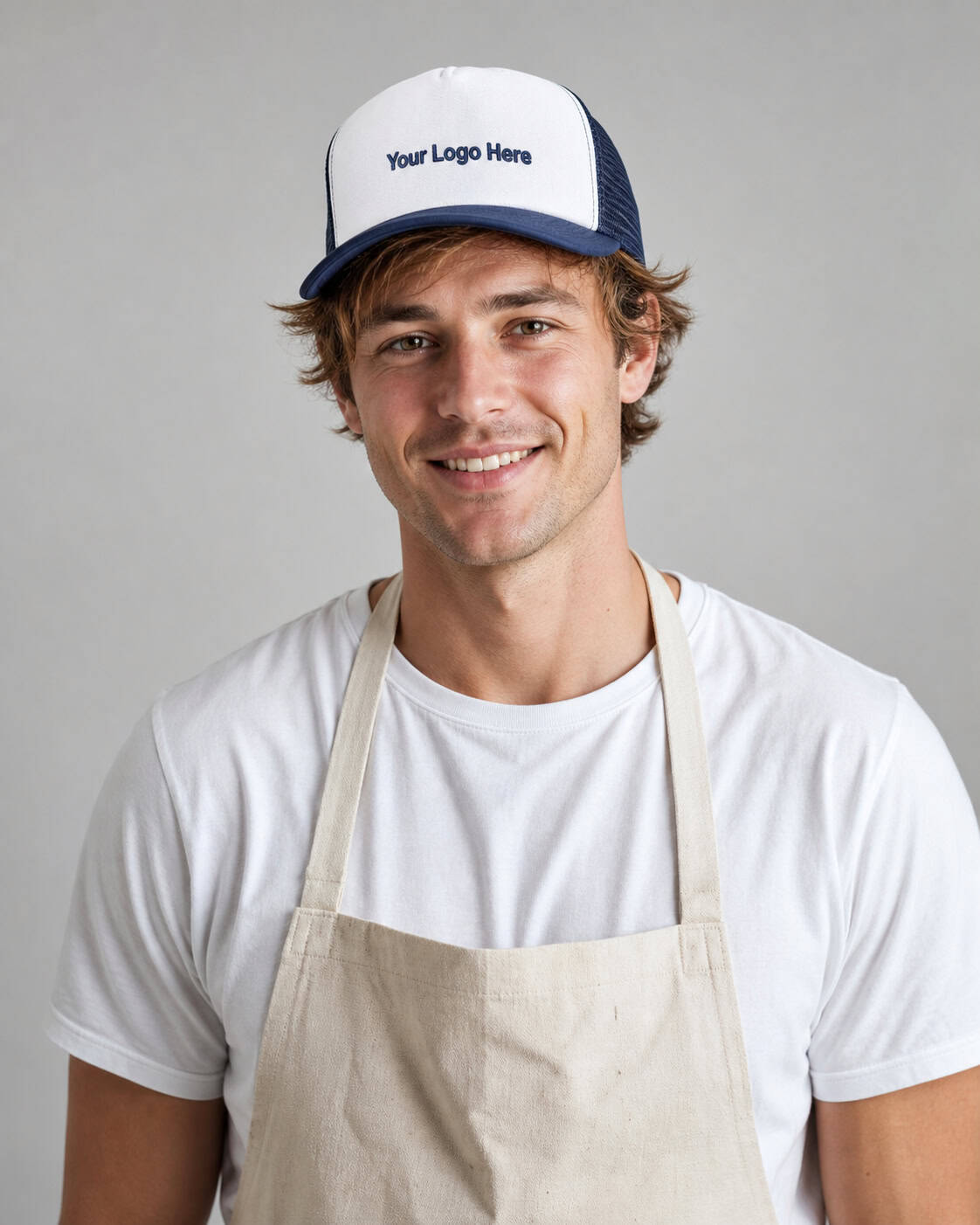 Navy and White Hospitality Trucker Cap – Men — Hospitality