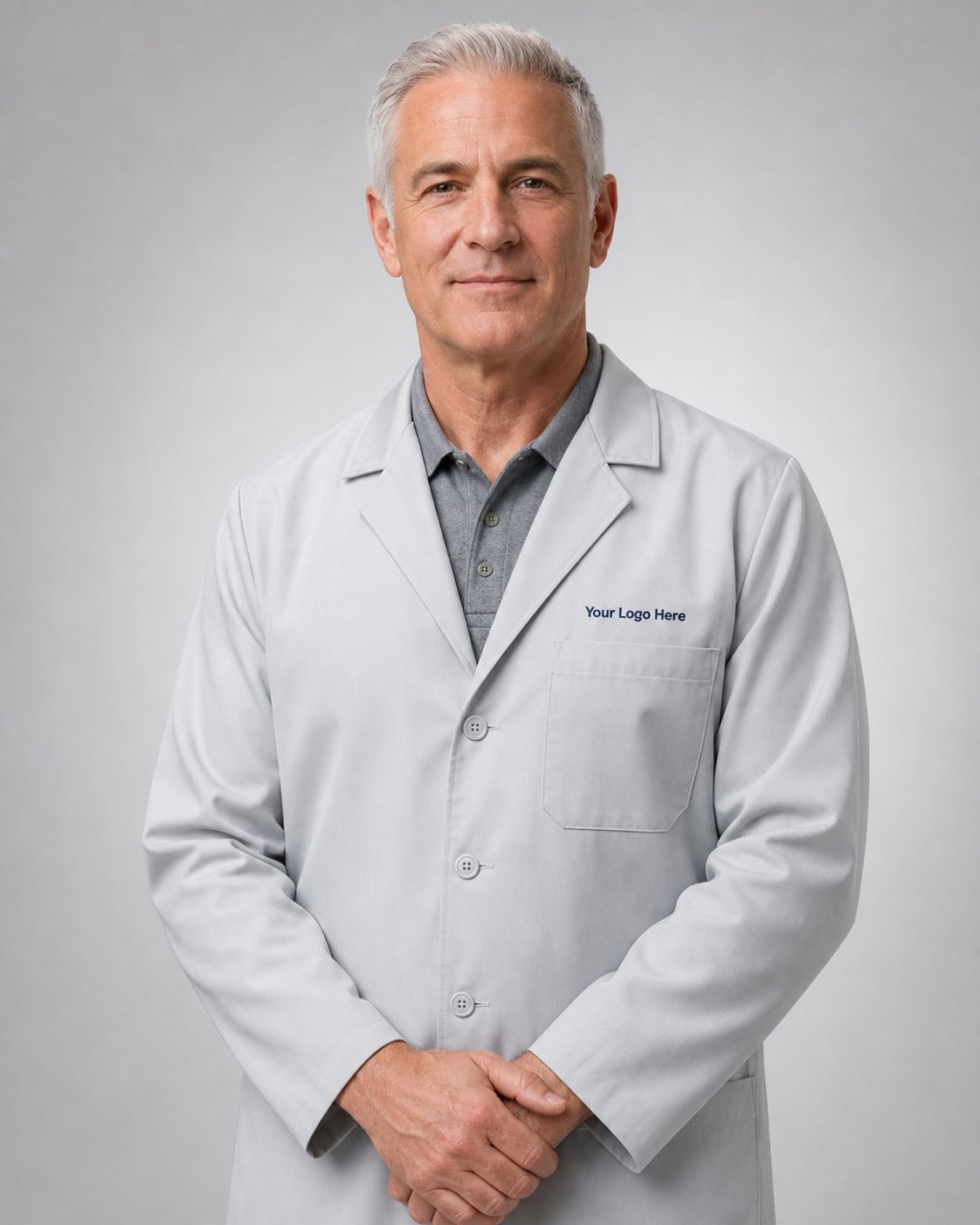 Light Grey Medical Lab Coat — Lab Coats