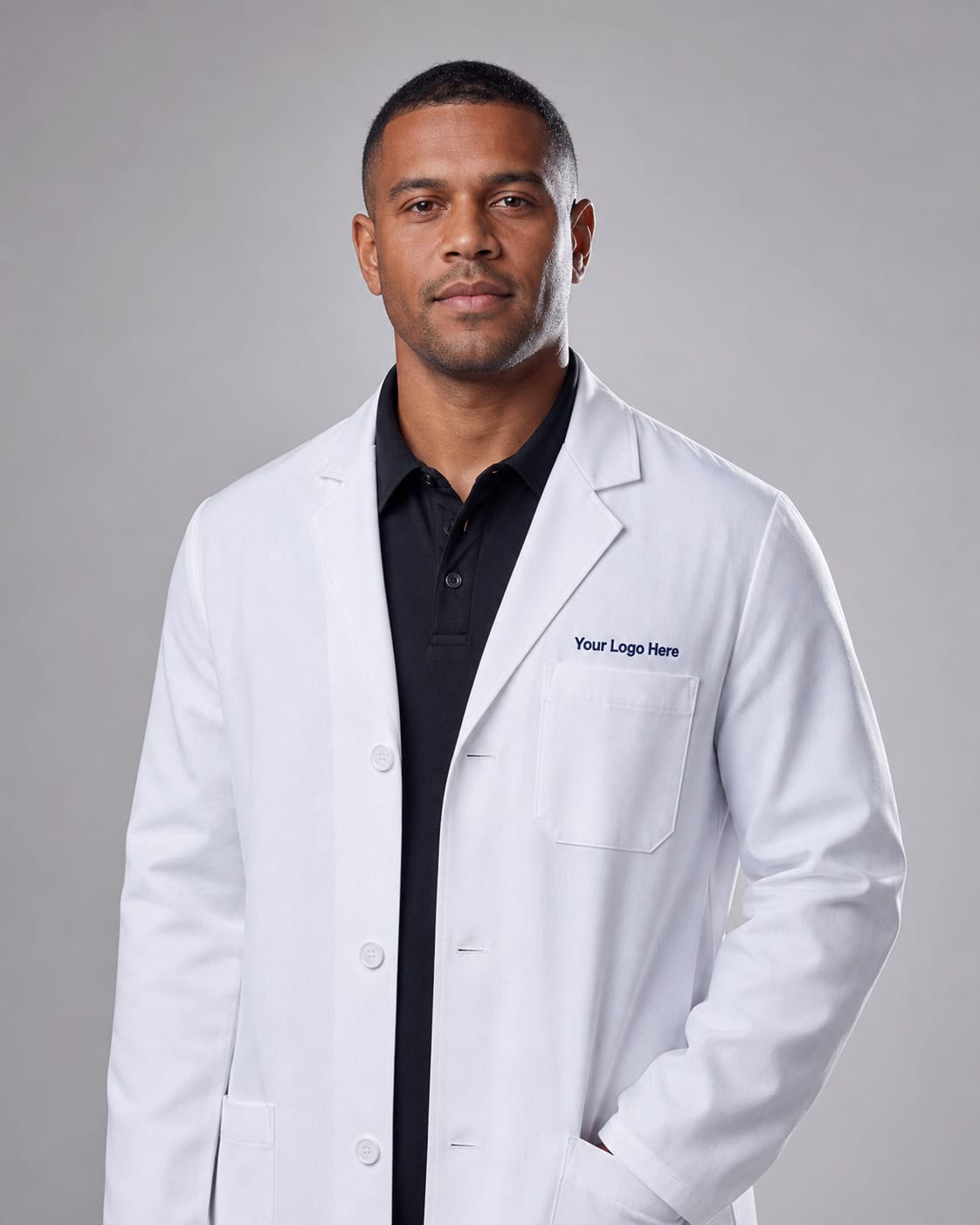 Men’s White Clinical Lab Coat — Lab Coats