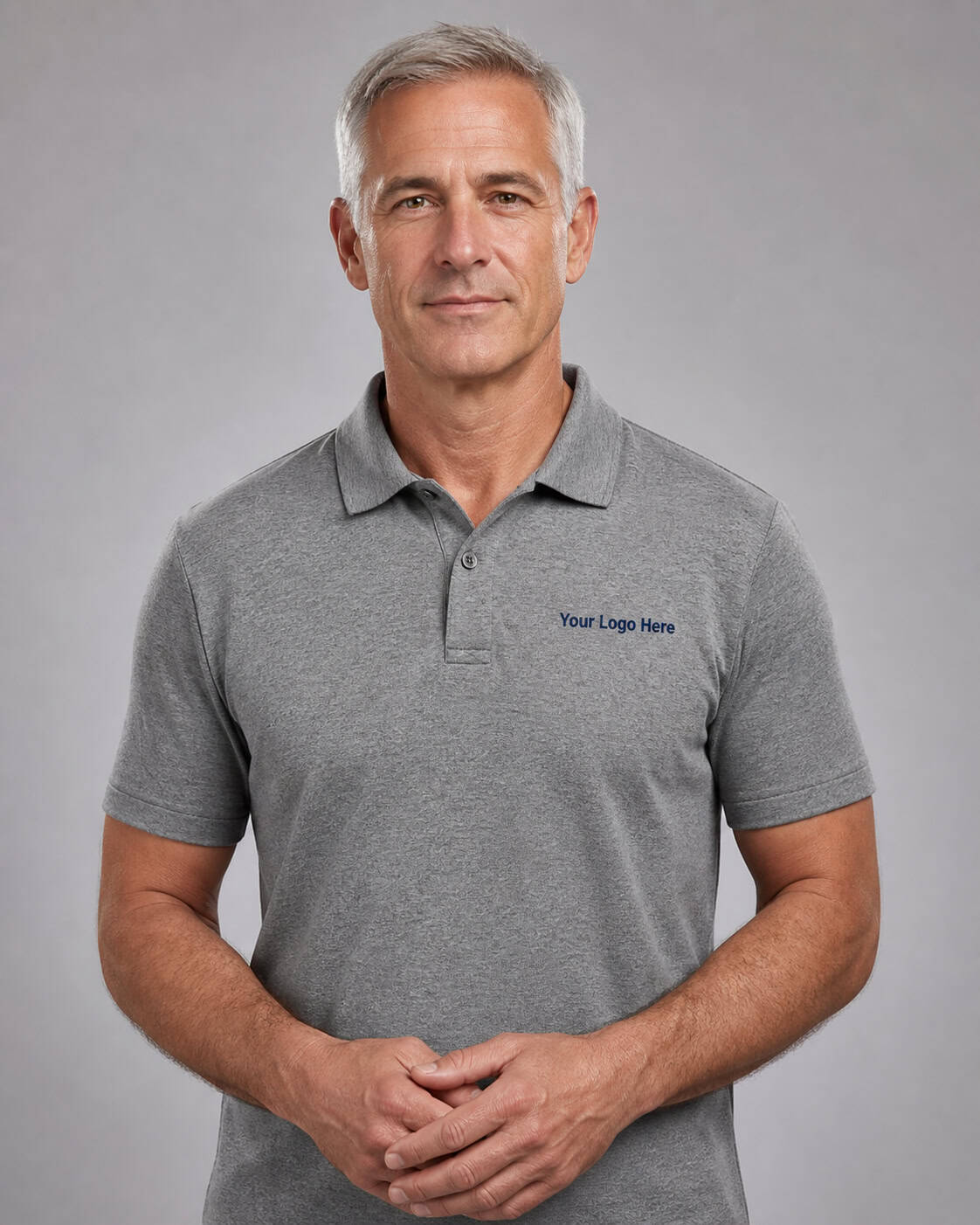 Light Grey Healthcare Polo — Polos