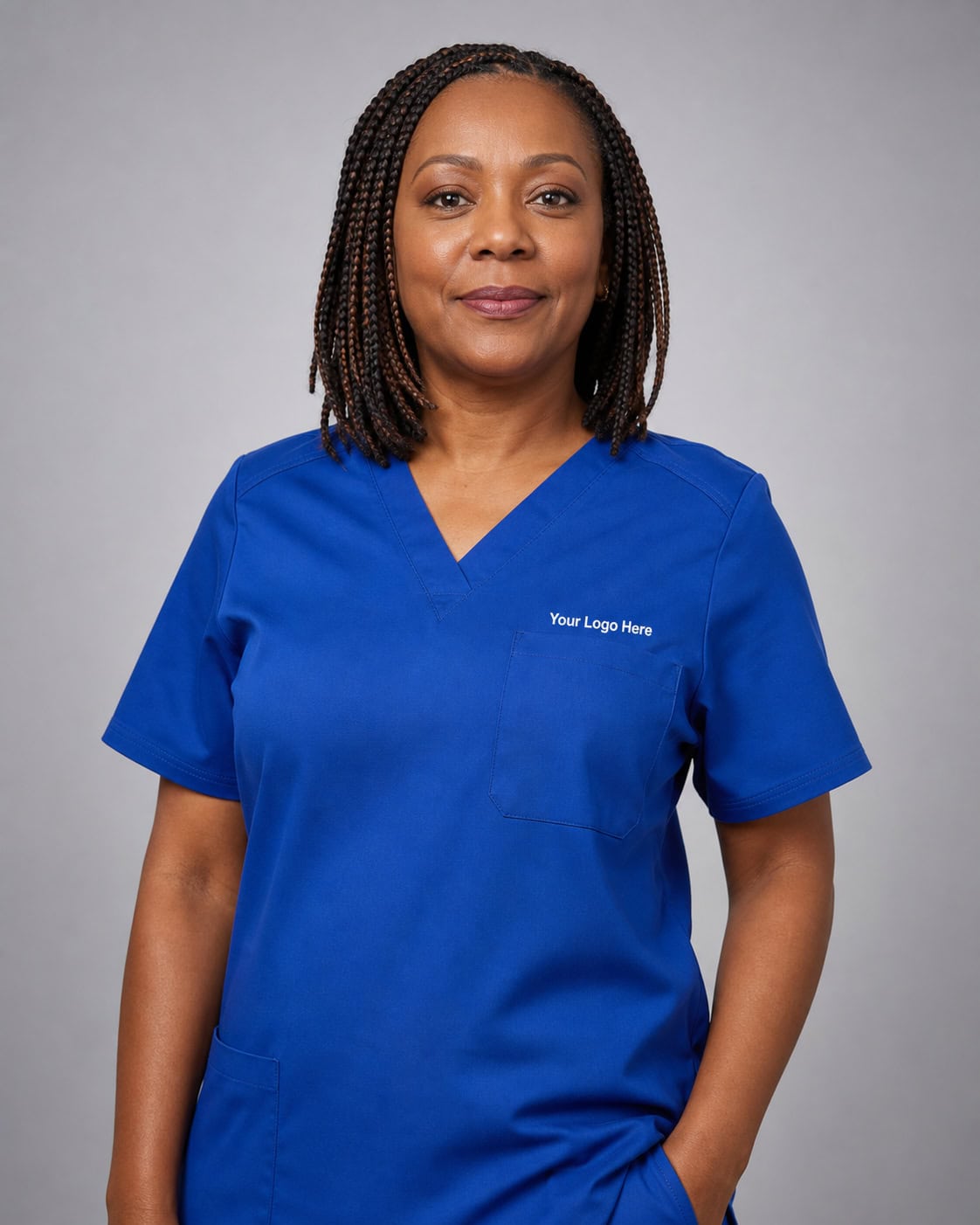 Royal Blue Healthcare Scrub Top — Scrubs