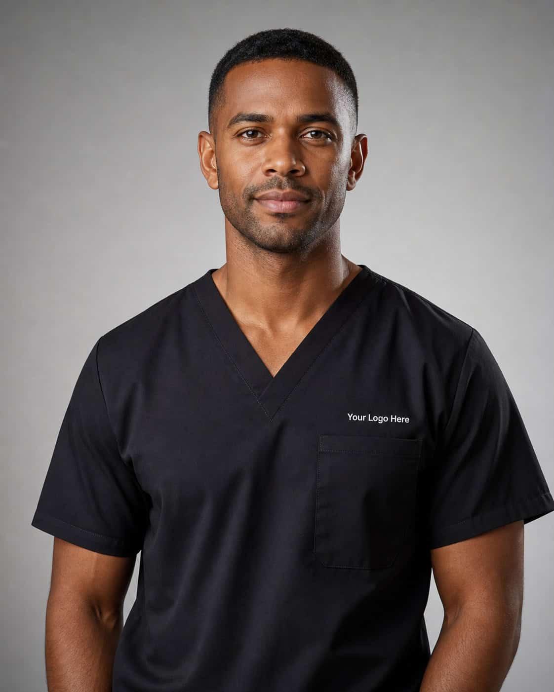 Black Healthcare Scrub Top — Scrubs