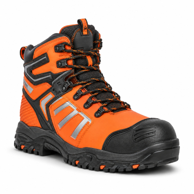 Premium Orange Hi-Vis Boot — Work Boots