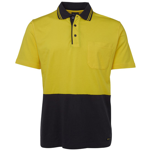 Hi Vis Cotton Polo- S/S — Hi-Vis