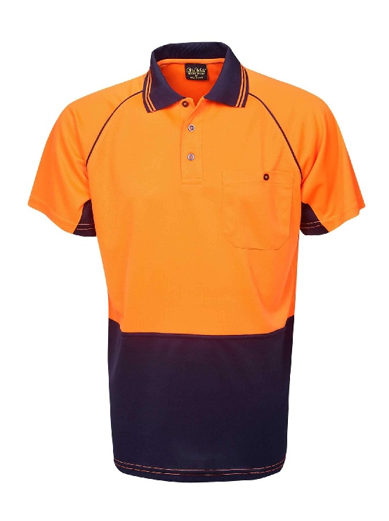 Hi Vis Raglan Sleeve Polo — Hi-Vis