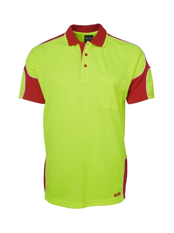 JB’s Hi Vis Arm Panel Polo — Hi-Vis