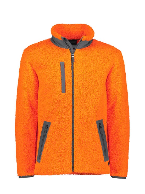 Unisex Streetworx Full Zip Sherpa Fleece — Hi-Vis