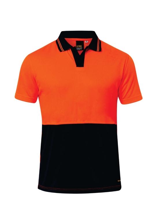 Hi Vis Food Industry S/S Micromesh Polo — Hi-Vis
