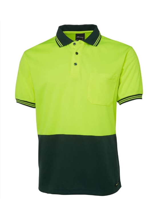 Hi Vis S/S Traditional Polo — Hi-Vis