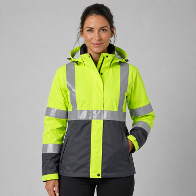 Women’s Hi-Vis Rain Jacket — Hi-Vis Jackets