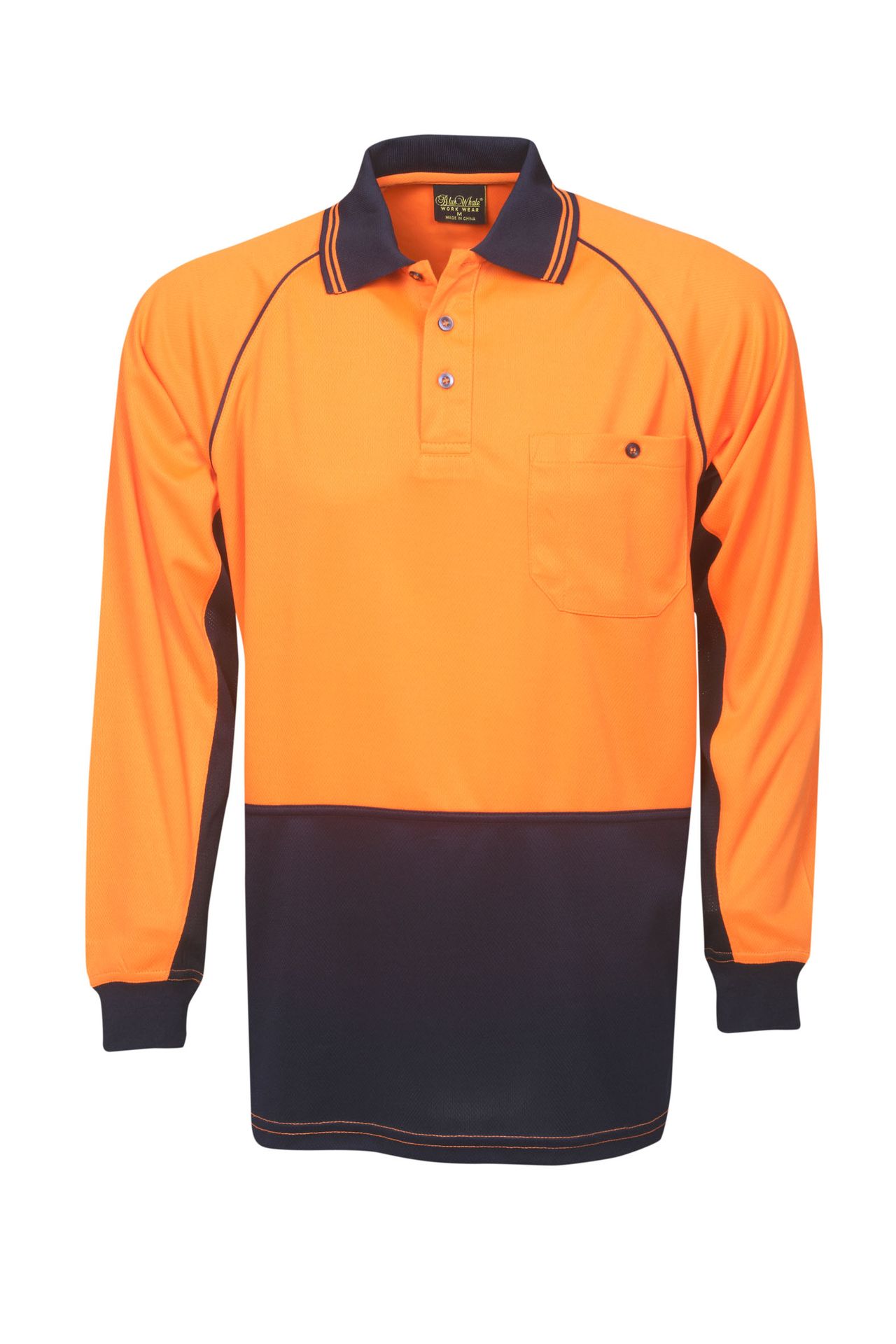 Hi Vis Raglan Sleeve Polo — Hi-Vis