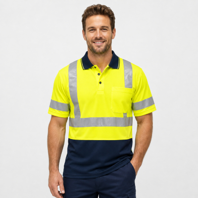 Hi-Vis Reflective Short Sleeve Polo — Hi-Vis Shirts